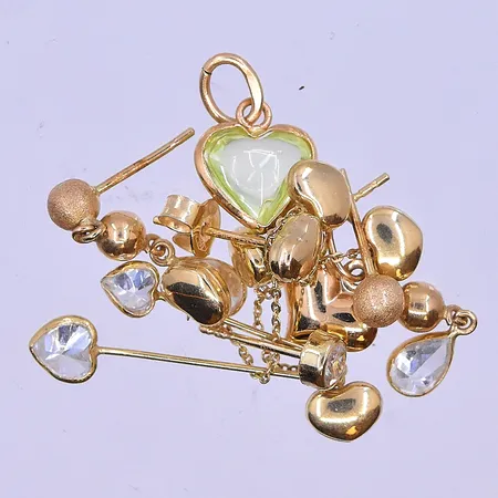 Diverse guld 18K. Vikt: 4,3 g