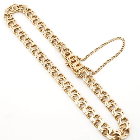 Armband bismarck, 18cm, bredd 5mm, 18k Vikt: 9,3 g