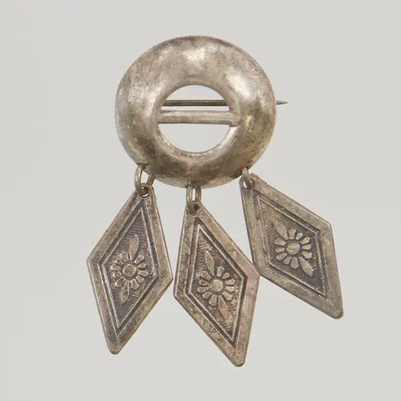 Brosch 36mm 830/1000 Silver 3,7g.