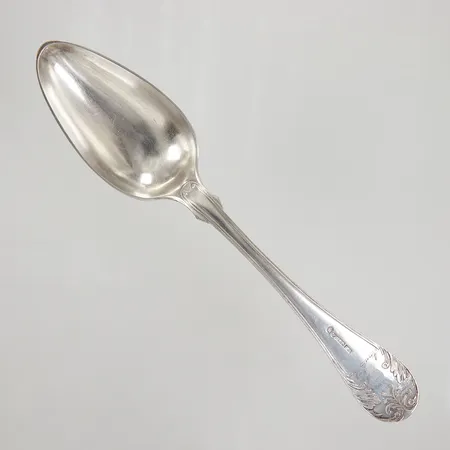 Serveringssked Gammal Fransk 22cm, gravyr, B.F.T år 1833, 830/1000 silver,  Vikt: 63,3 g