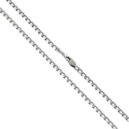 Kedja gles Pansar längd 62cm bredd 3,7mm, silver 925/1000 13,6g.