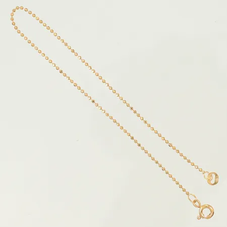 Armband Kullänk längd 18,5cm, bredd 1mm, 18K, 1,1g Vikt: 1,1 g