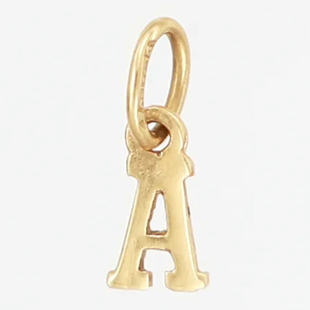 Hänge bokstav A 10x4mm, 18K Vikt: 0,2 g