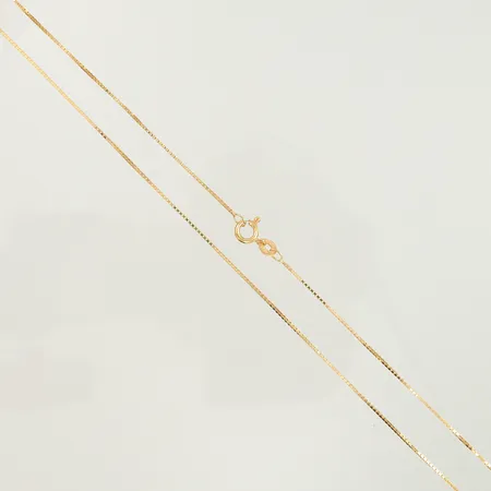 Halskedja venezia, 45cm, bredd 1mm, GHA 18K Vikt: 2,4 g