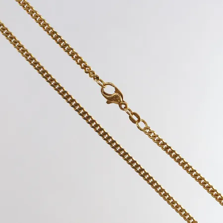 Kedja Pansar längd 43,5cm bredd 2,5mm 18K. Vikt: 15 g
