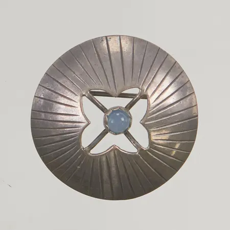 Brosch 32mm, Pinco Förening U P A, Stockholm 1960, 830/1000 Silver 5,7g.