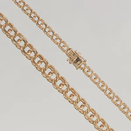 Collier Bismarck 46cm bredd 4-7mm 18K 24,9g.