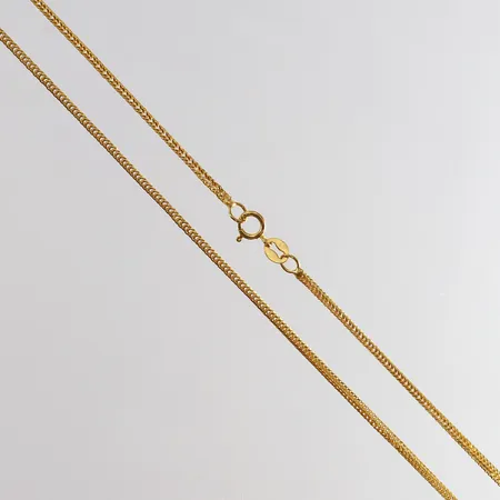 Kedja längd 40cm bredd 1,2mm 21K Vikt: 3,6 g