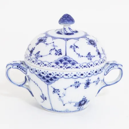 Sockerskål Musselmalet Royal Copenhagen nr: 1/605, höjd 11,5cm. första sortering, #1