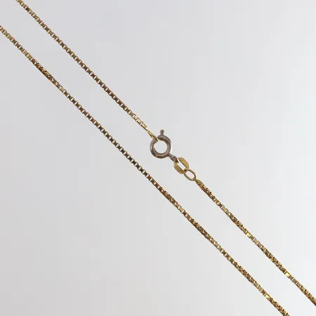 Kedja Venezia längd 51,5cm bredd 1mm lås i oädel metall 18K Vikt: 6 g