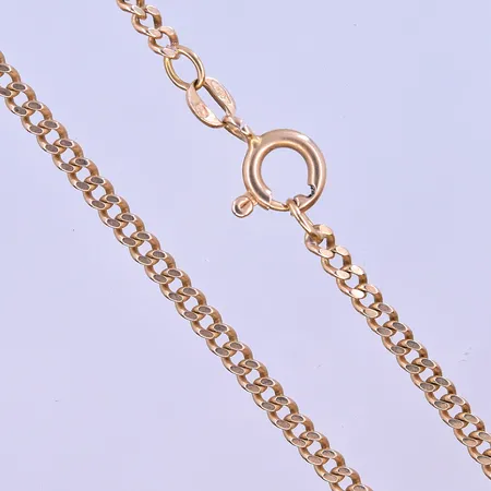 Kedja Pansar Balestra längd 48 cm bredd 2mm slitet lås samt stämpelögla 18K. Vikt: 10,6 g