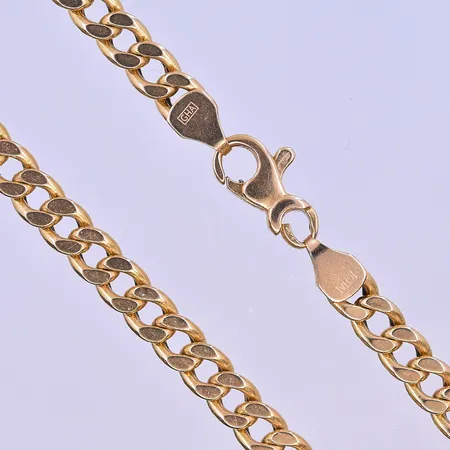 Kedja Pansar Guldfynd längd 53,5 cm bredd 5 mm 18K. Vikt: 18,8 g