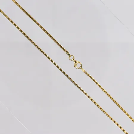 Kedja längd 50cm bredd 1,5mm 18K Vikt: 9 g
