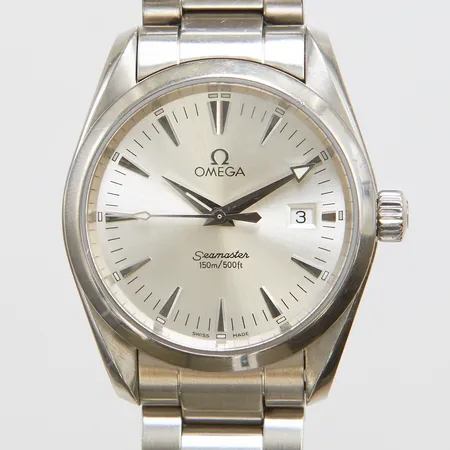 Armbandsur Omega Seamaster Aqua Terra, stål, quartz, 36mm, refnr: 25183000, serienr: 90224275, stållänk, certifikat 2008, manual, extra länkbitar, box samt ytterkartong Vikt: 0 g