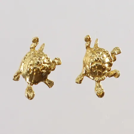 Örhängen sköldpaddor mått 10x7mm 18K Vikt: 1,2 g