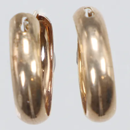 Ett par Örhängen creoler Ø12mm förgyllda silver 830/1000 Vikt: 1,1 g