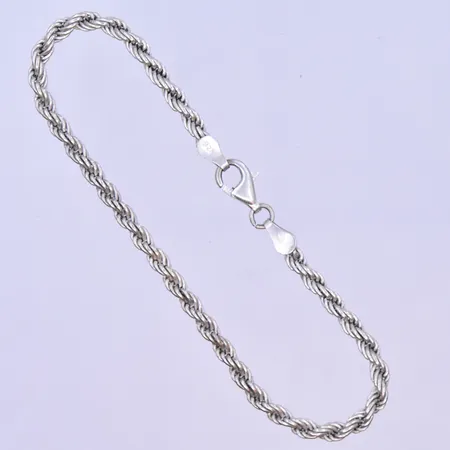 Armband Cordell Guldfynd längd 20cm bredd 4mm silver 925/1000. Vikt: 7,5 g