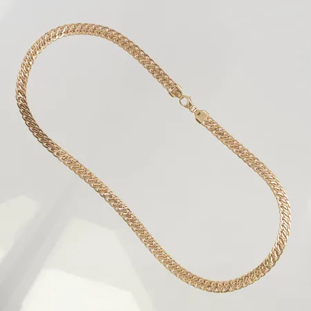 Collier 44cm bredd 6mm 18K 15,1g.