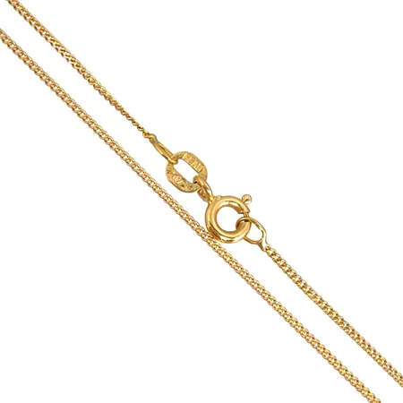 Halskedja Pansar i 18K guld Guldfynd (GFAB), Balestra, längd 40,5 cm, bredd 1 mm, fint skick Vikt: 1,6 g