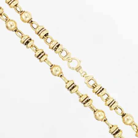 Collier 56cm, bredd: 10mm, 18K Vikt: 74,6 g