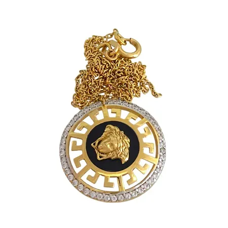 Collier i 18K guld, vita stenar, ej märkesdesign, defekt Vikt: 4,3 g