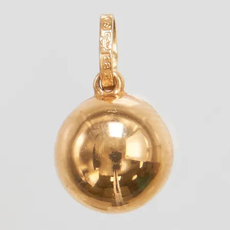 Hänge kula Ø9,5mm, ihålig, 18K Vikt: 1,0g Vikt: 1 g