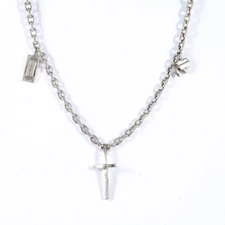 Collier Efva Attling "Charm" längd 42cm bredd 3,5mm, silver 925/1000 20,3g.