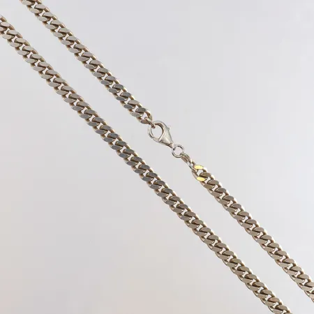 Kedja Pansar längd 48,5cm bredd 5,5mm GHA Silver 925/1000. Vikt: 36,3 g på auktion i Kista hos Pantbanken Sverige