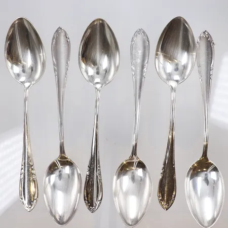12st Matskedar längd 19cm C.G.H (Hallberg) silver 830/1000 Vikt: 572 g