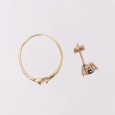 Ring med hematit, stl:16 bredd 1,8-6,7mm, uppklippt skena, silver 925/1000 Vikt: 1,9 g