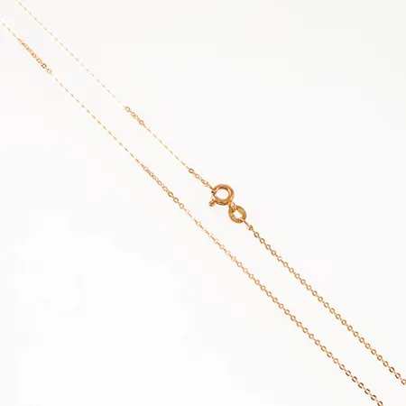 Kedja Ankarlänk längd 43cm bredd 0,1-1,2mm, 18K 1,7g.