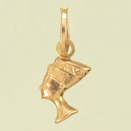 Hänge nefertiti, 15x5,5mm inklusive hängöglan, 14K Vikt: 0,3 g