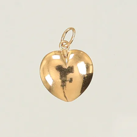 Hänge hjärta, 18x12mm inklusive hängöglan, ihålig 18K Vikt: 0,8 g