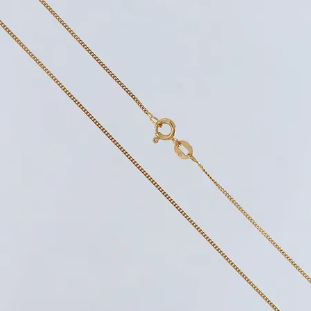 Kedja Pansar längd 45,5cm bredd 1mm 18K.  Vikt: 1,8 g