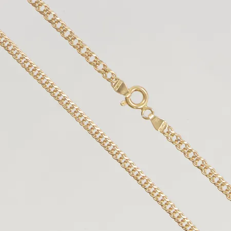 Kedja 39cm bredd 3mm 18K 7,5g.