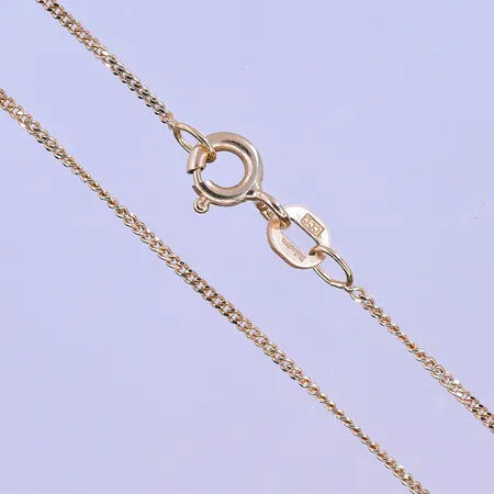 Kedja Pansar Balestra längd 42 cm och bredd 1 mm 18K. Vikt: 1,6 g