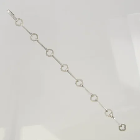 Armband Efva Attling "Ring Chain" 20cm bredd 2-10mm 925/1000 Silver 12,3g.