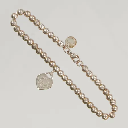 Armband Tiffany & Co 16,5cm bredd 4mm, resepåse, 925/1000 Silver 5,6g.