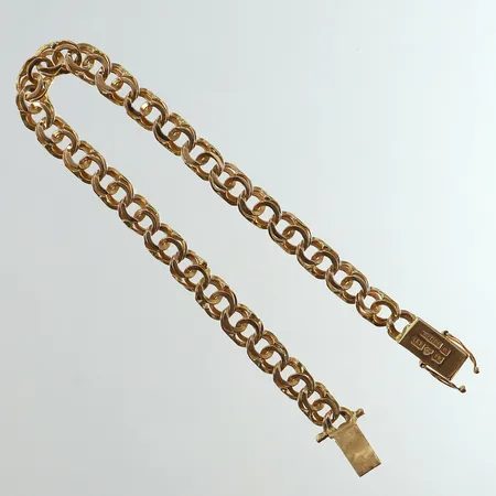 Armband Bismarck längd 19cm bredd 6mm 18K Vikt: 9,6 g
