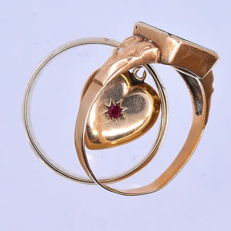 Diverse guld 18K. Vikt: 9,6 g