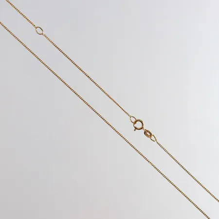Kedja Pansar längd 45-50cm bredd 0,8mm 18K. Vikt: 1,4 g