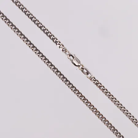 Kedja Pansar längd 48,5cm, bredd 2,6mm, vitguld, 18K Vikt: 14,6 g