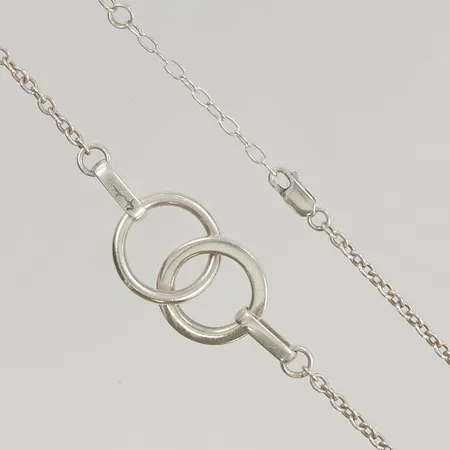 Collier Efva Attling "Twosome" 45cm, 925/1000 Silver 16,2g.