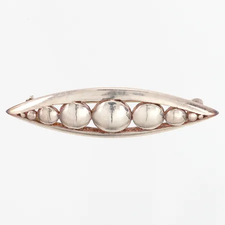 Brosch 57x16mm, silver 925/1000 Vikt: 8,6 g