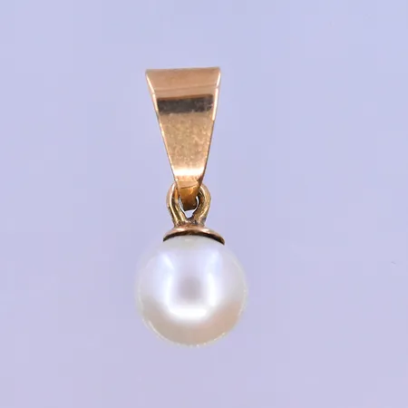 Hänge pärla stl: 5-18mm 18K. Vikt: 1 g
