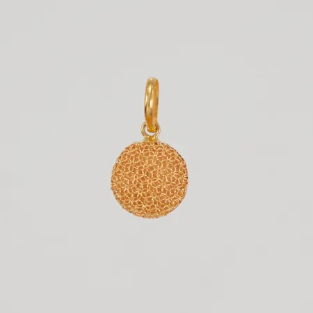 Hänge filigran 20mm, bredd 12mm, 21K Vikt: 1,3 g
