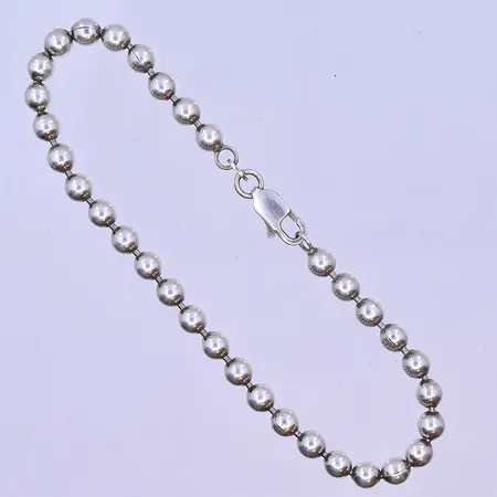 Armband Kullänk längd 20cm bredd 5mm silver 925/1000. Vikt: 12,2 g