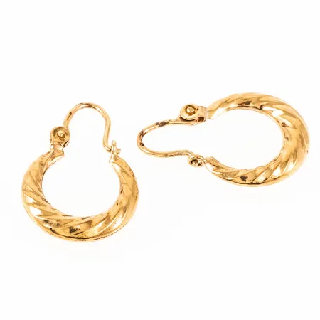 Creoler Ø14mm bredd nertill 2,7mm, 14K 1,5g. 