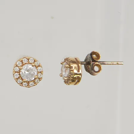 Örhängen 7mm förgyllda 925/1000 Silver 1,8g.