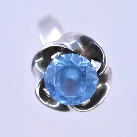 Ring med blå sten Alton stl: 17 justerbar bredd 2-11mm silver 925/1000. Vikt: 5,7 g